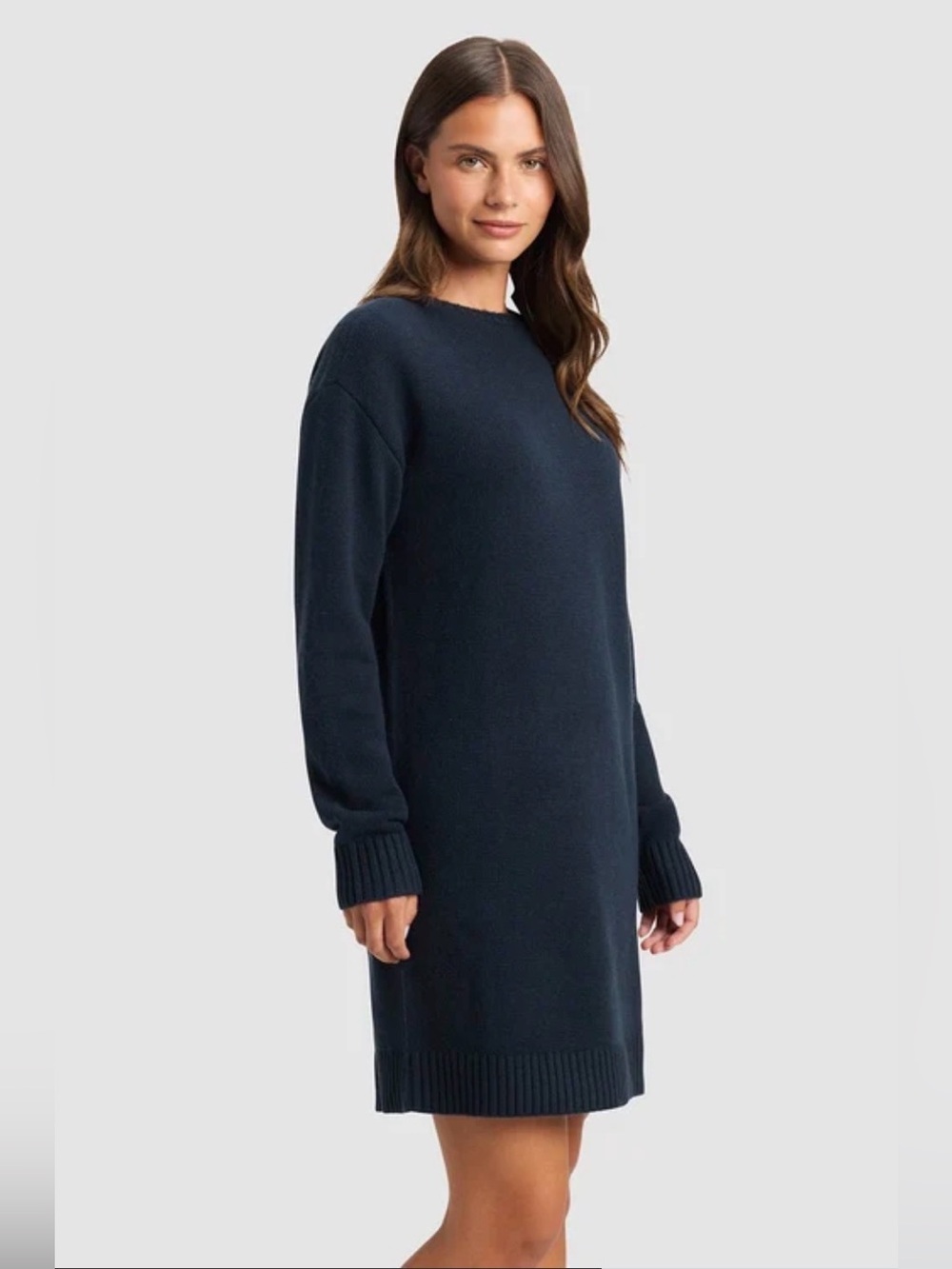 Cozy Earth Brooklyn Sweater Dress Size XS Eclipse Navy NWT MSRP $198